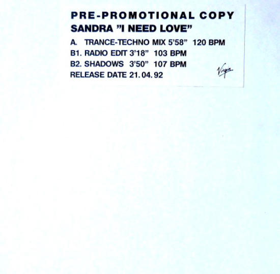 1992 Ineedlove Promo